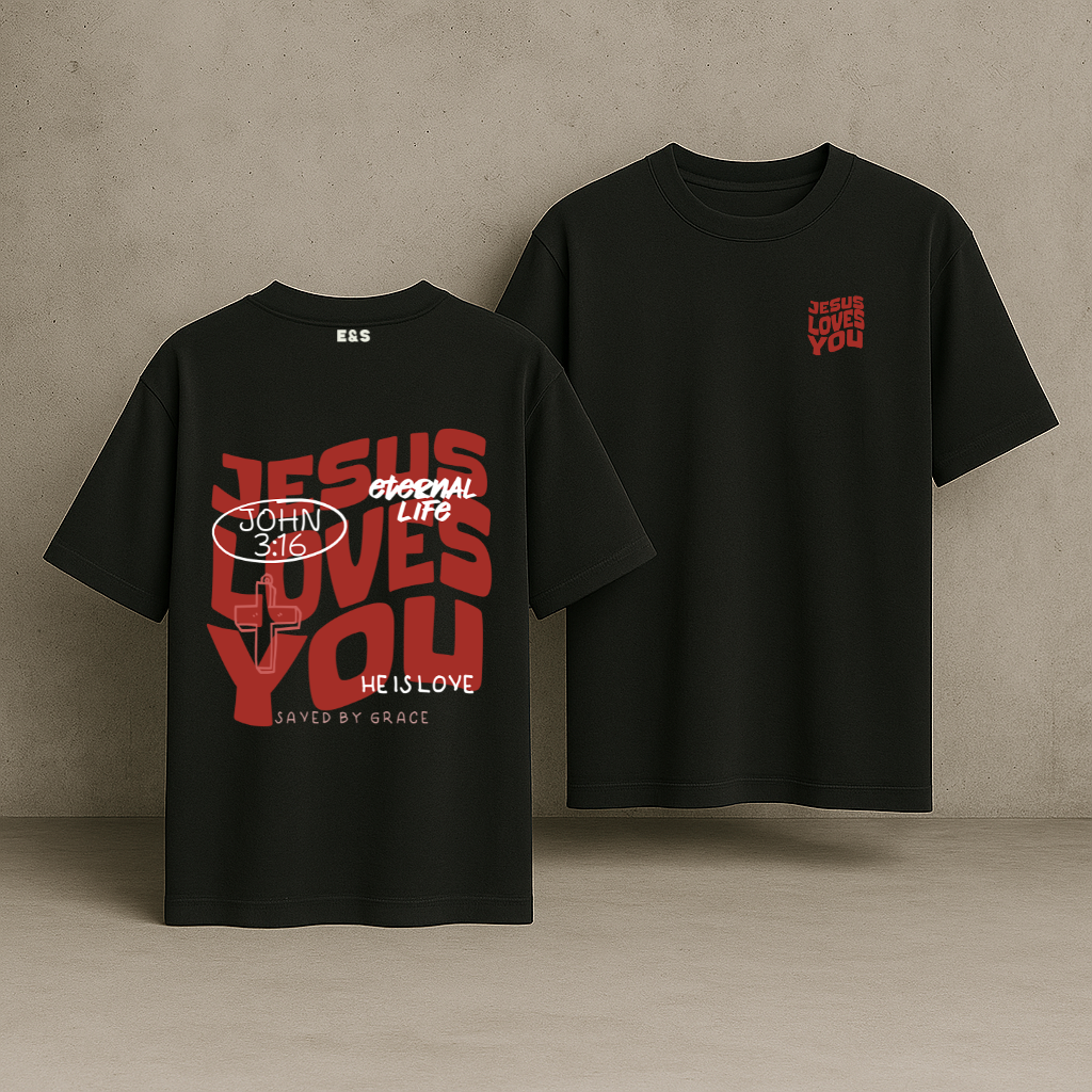 Jesus Loves You Oversized Tee