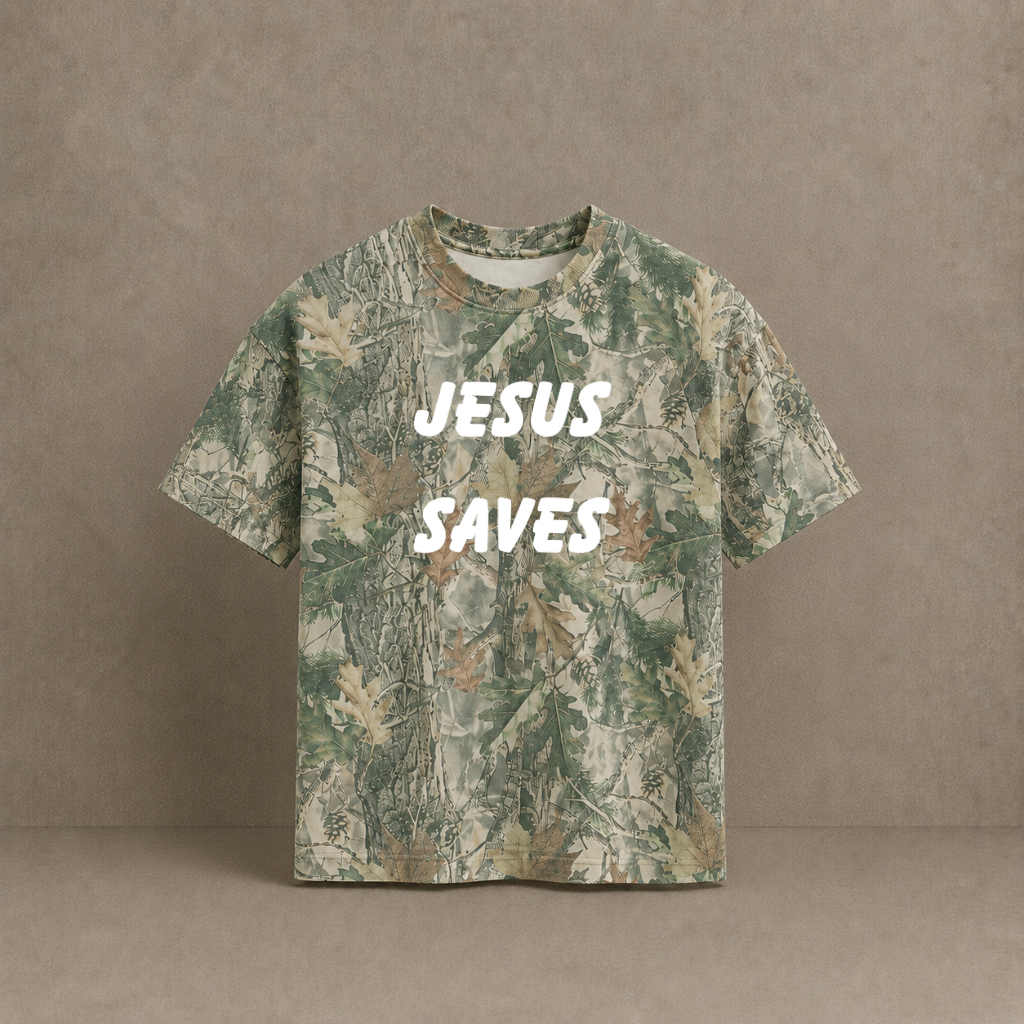 Jesus Saves. Oversized Tee
