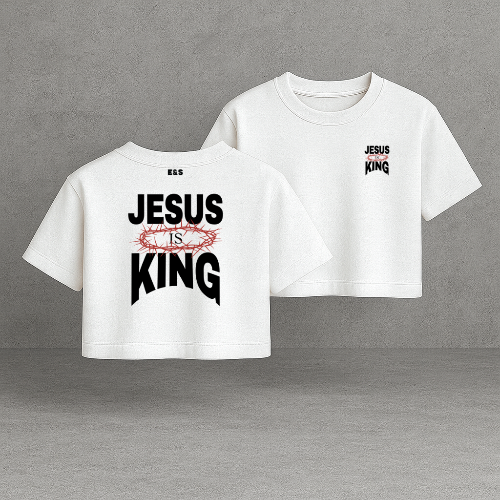Jesus Is King Boxy-Tee