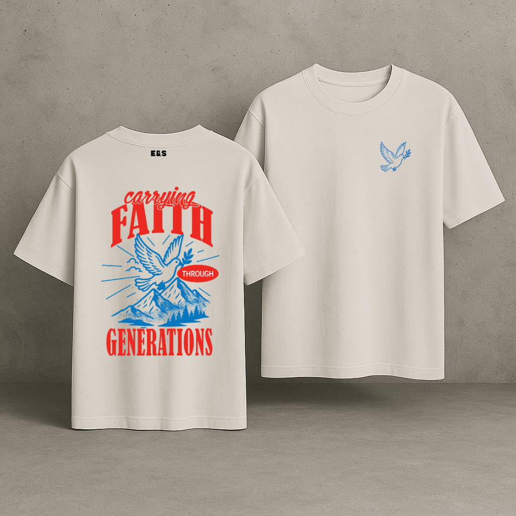 Carrying Faith Through Generations (R) Oversized Tee
