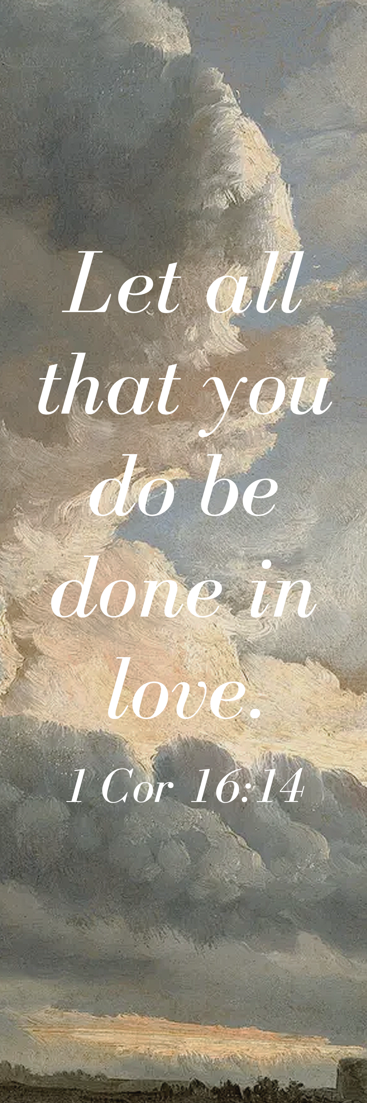 1 Corinthians 16:14