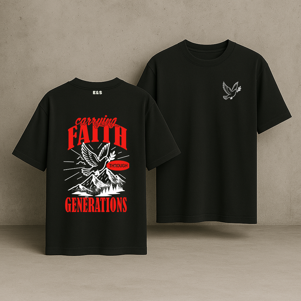 Carrying Faith Through Generations (R) Oversized Tee