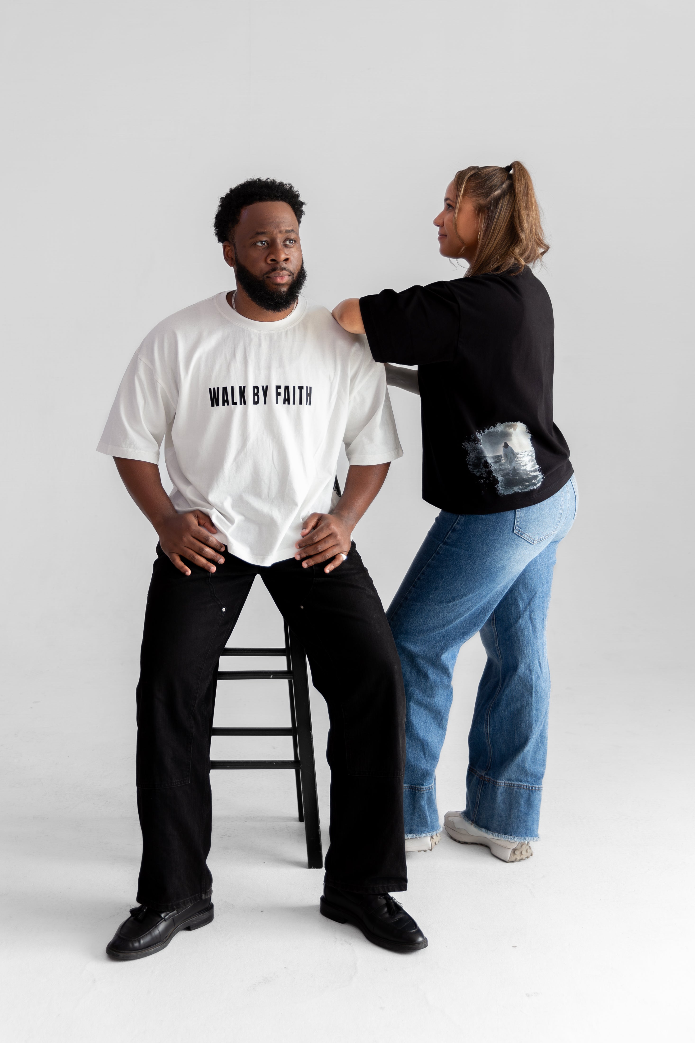 Walk By Faith. Crop Tee