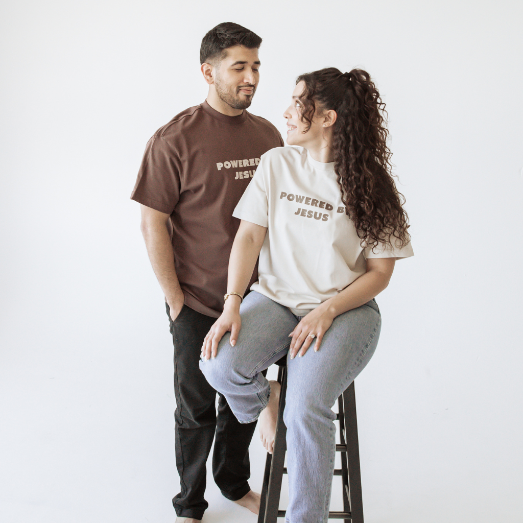 Powered By Jesus Oversized Tee