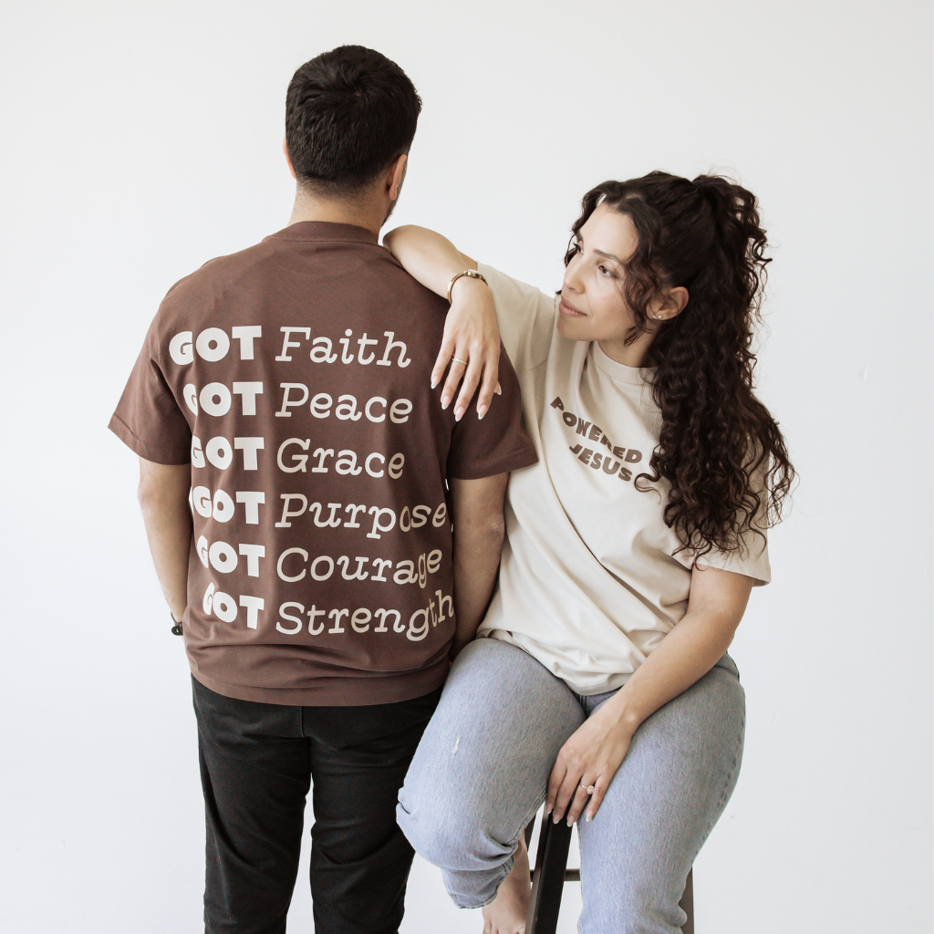 Powered By Jesus Oversized Tee