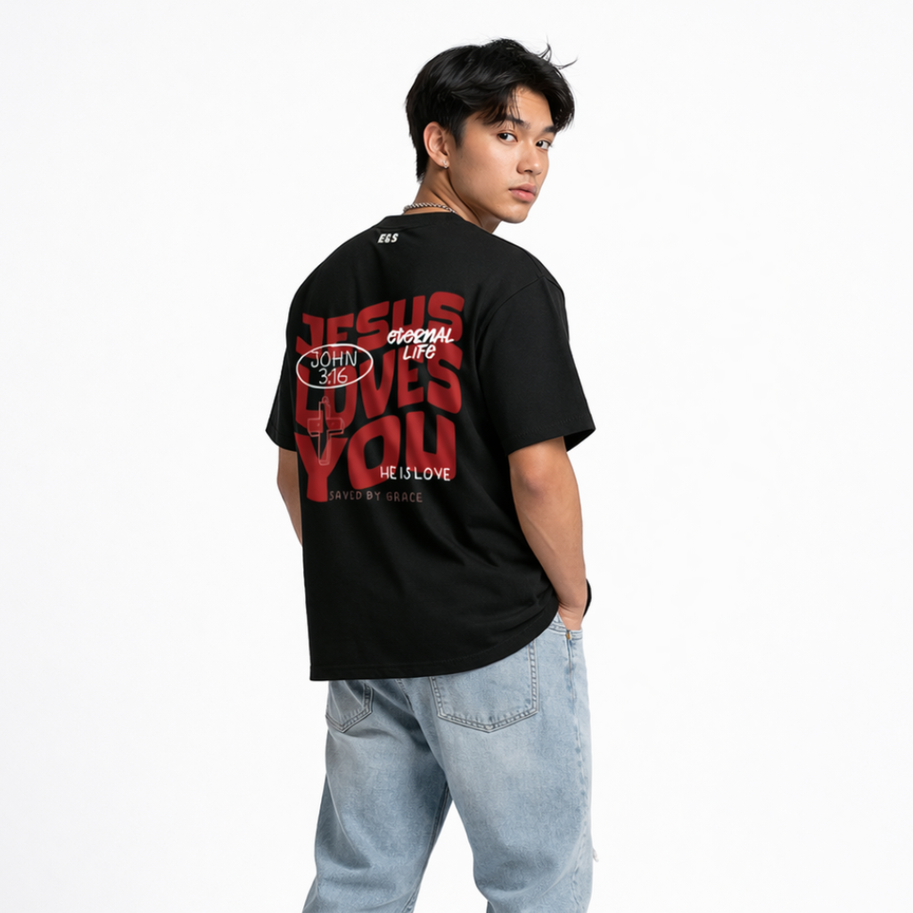 Jesus Loves You Oversized Tee