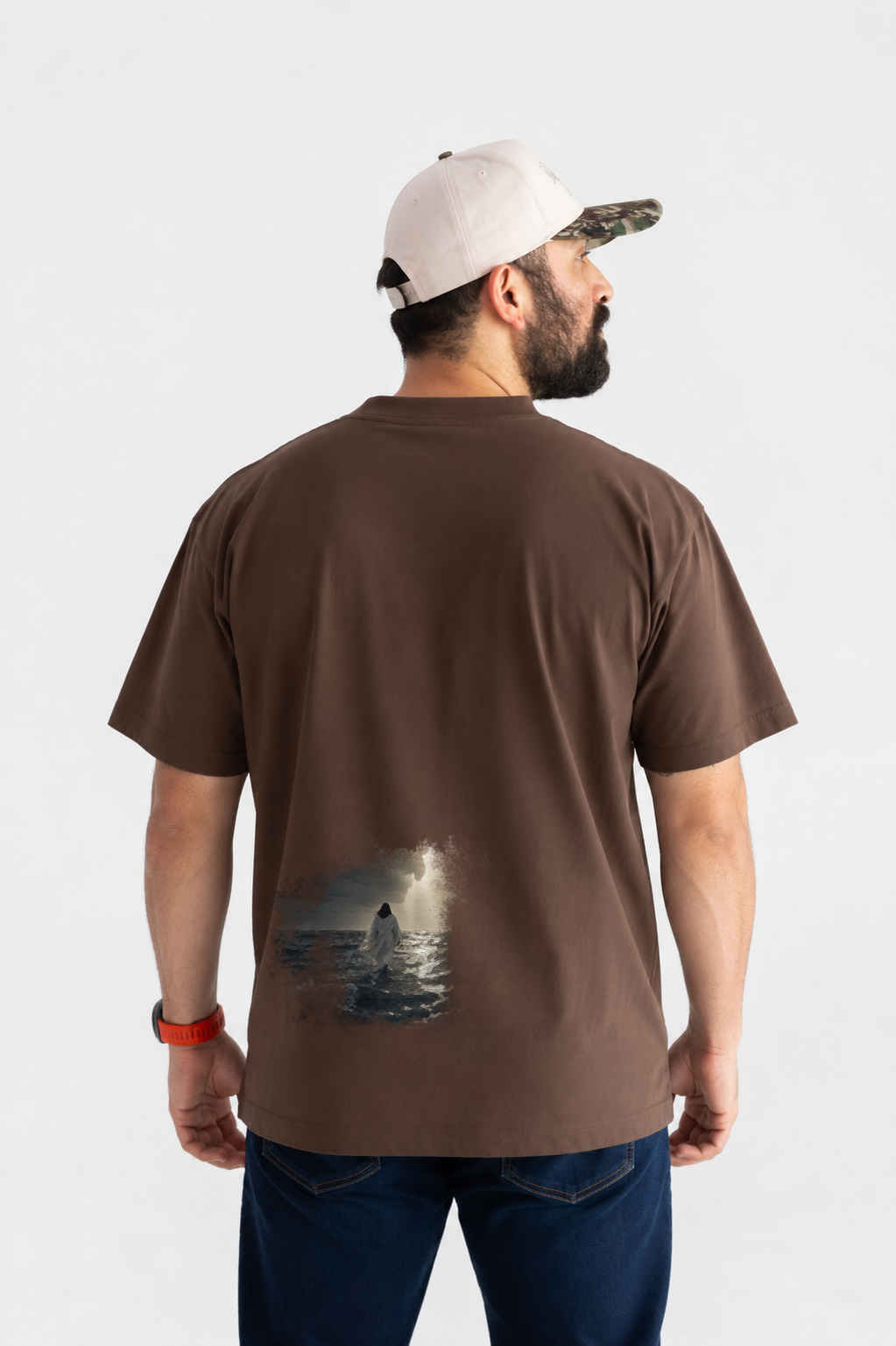 Walk By Faith. Oversized Box Tee