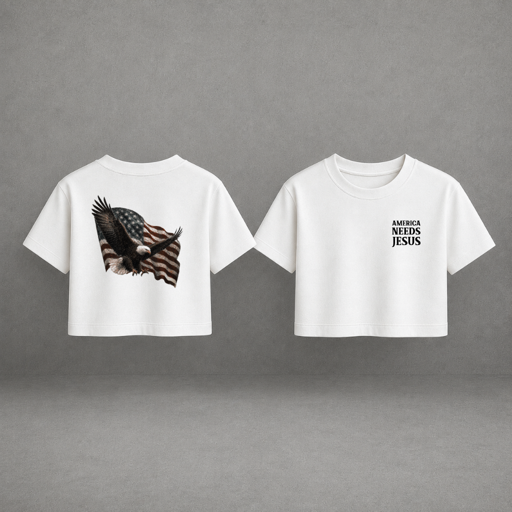 America Needs Jesus Boxy Tee