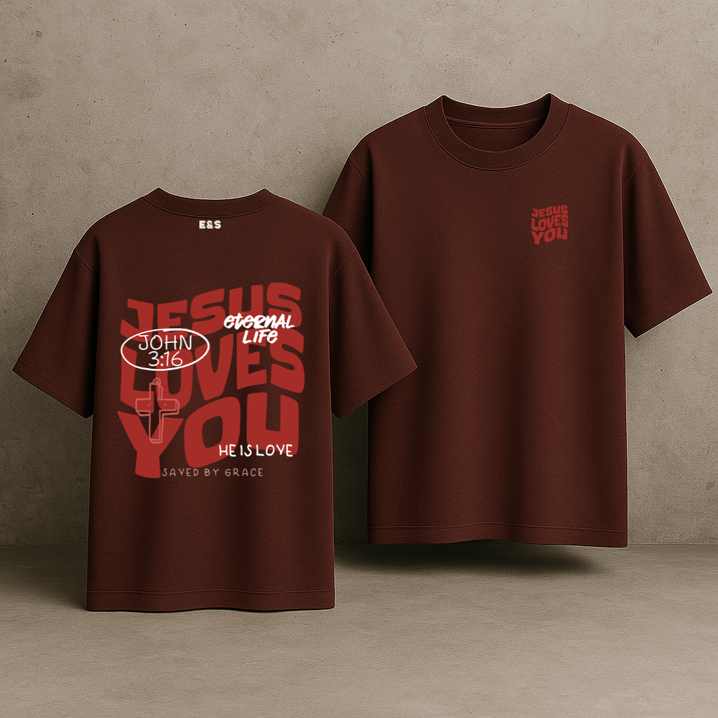 Jesus Loves You Oversized Tee