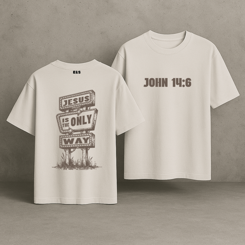 Jesus Is The Way Oversized Tee