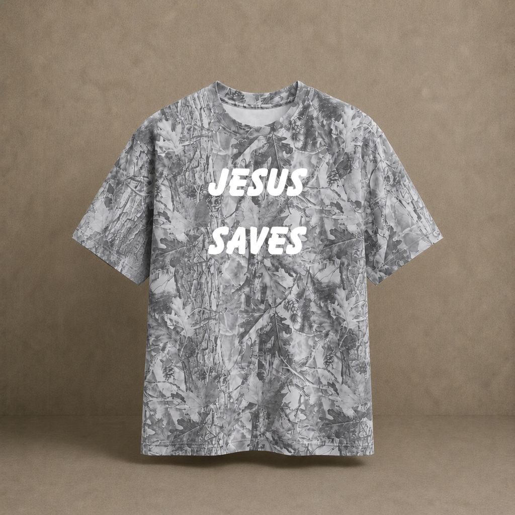 Jesus Saves. Oversized Tee