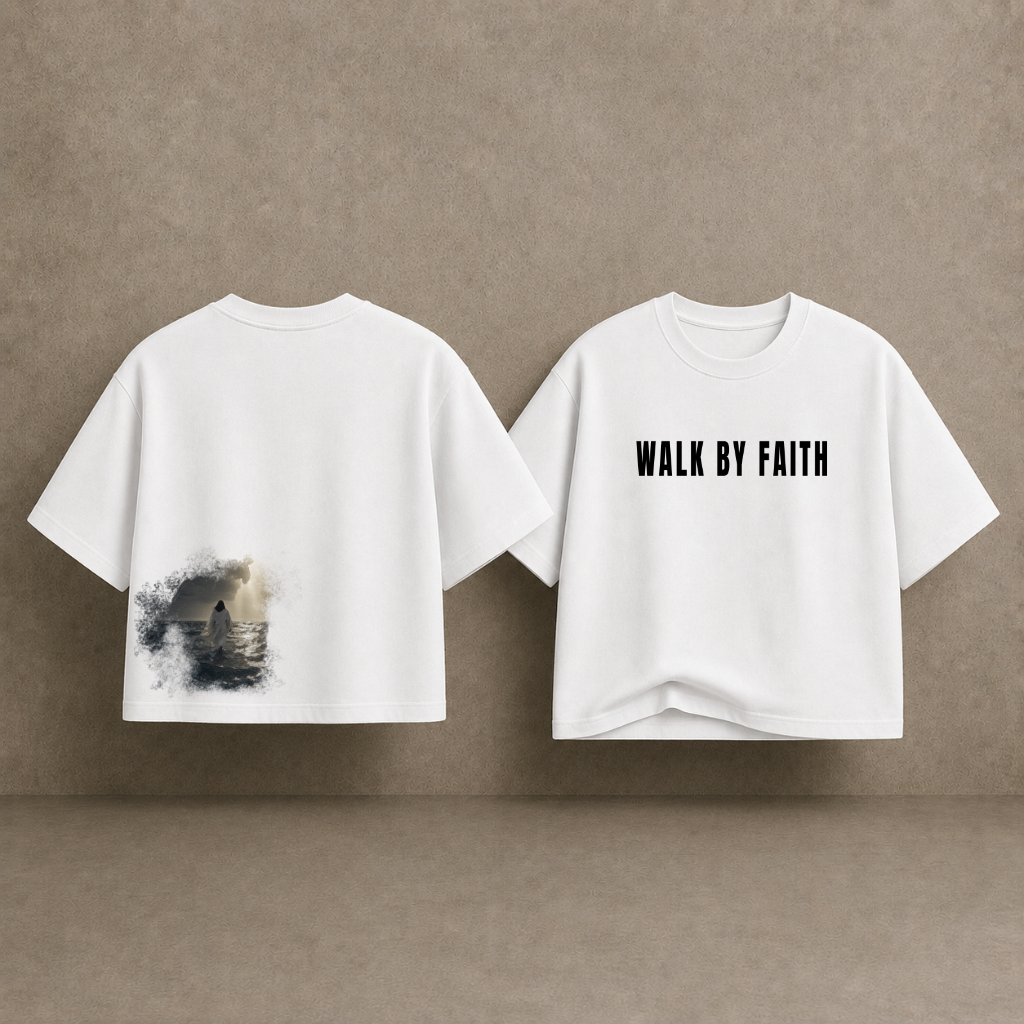 Walk By Faith. Crop Tee