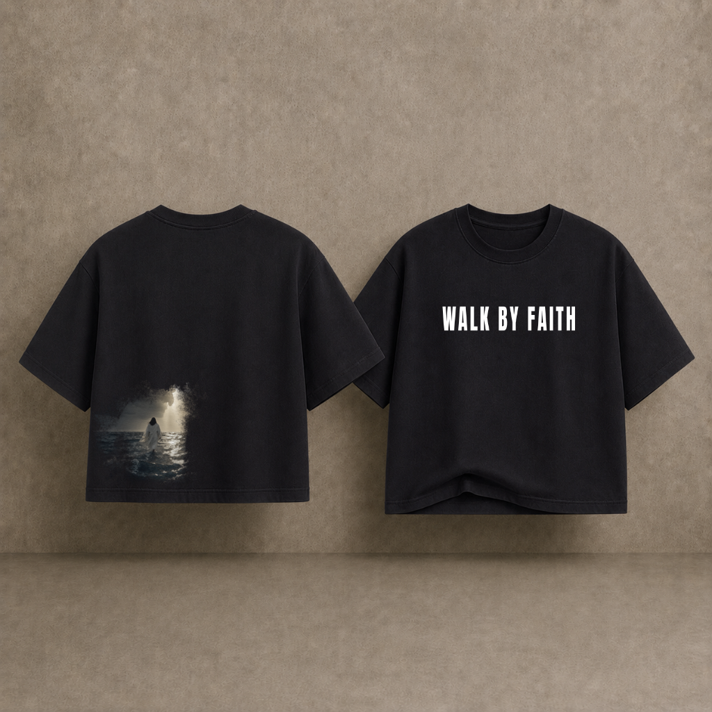 Walk By Faith. Crop Tee