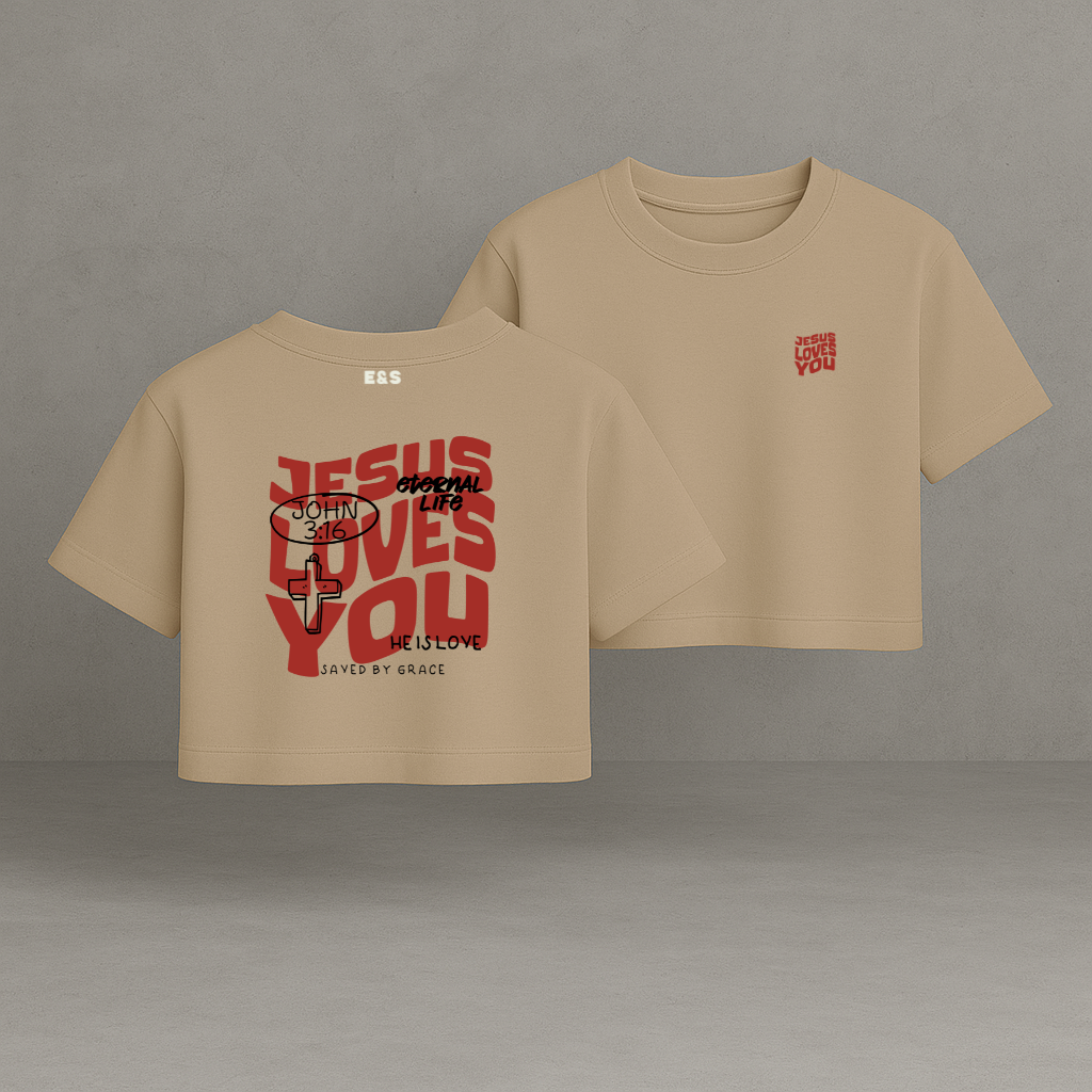 Jesus Loves You Boxy-Tee