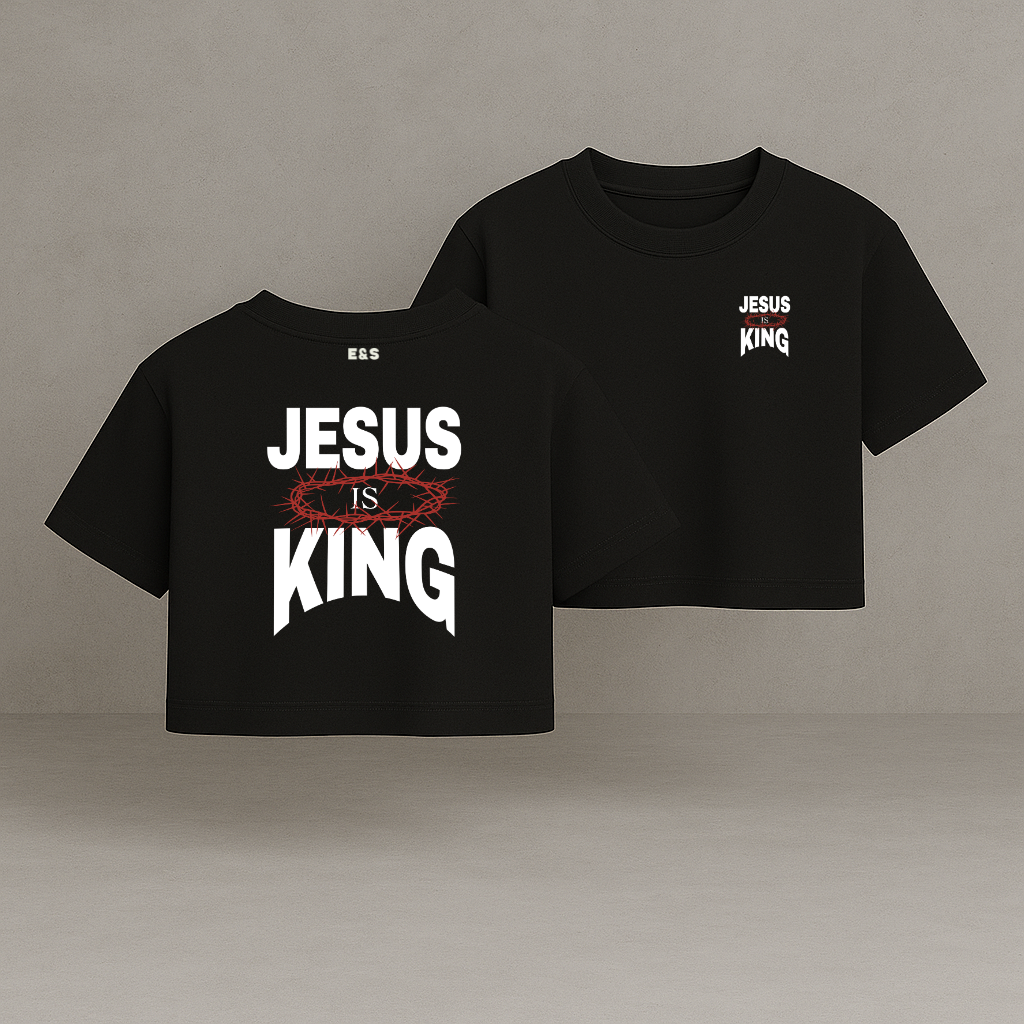 Jesus Is King Boxy-Tee