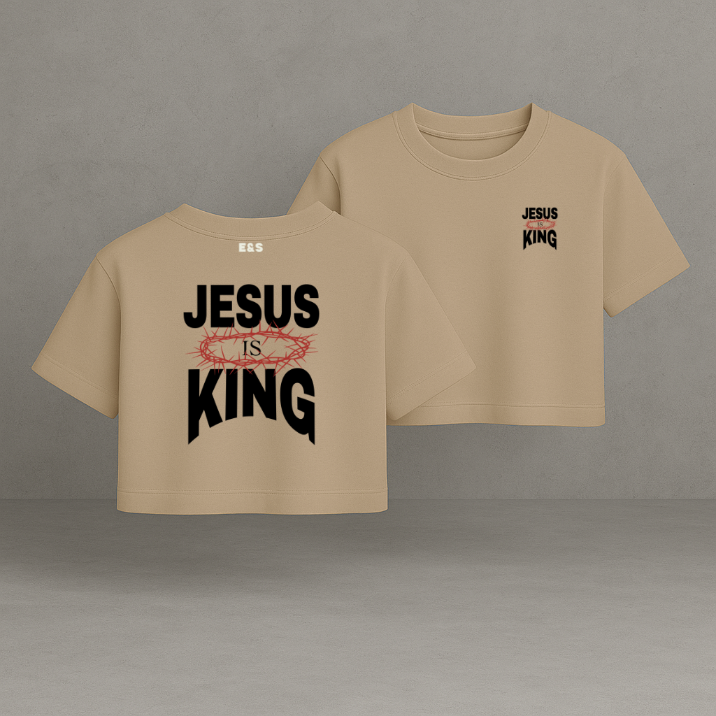 Jesus Is King Boxy-Tee