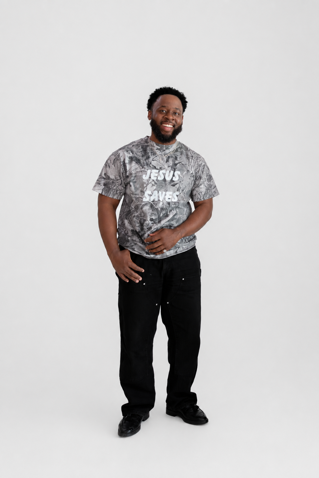 Jesus Saves. Oversized Tee